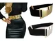 Cinture di design calde per donna Cintura di marca argento oro Classy Elastic ceinture fem...