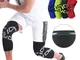 Ginocchiera sportiva protezione per gambe a pressione in maglia sottile per uomini e donne...