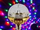 E27 6W rotante Crystal Magic Ball RGB LED Stage Light Bulb ni lampada per festa in discote...