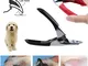 Pet Dog Cat Birds Kit di lime per unghie Toe Claw Clippers Forbici Cesoie Trimmer Cutter A...
