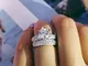 Nuovo stile con set di diamanti anello popolare gioielli per mano con anello pieno di diam...