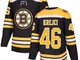 Boston Bruins David Krejci #46 Nero Authentic Home Jersey Uomo