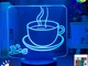Acrilico 3D ottico Led Night Light Tazza di caffè Modello Colore Lampada da tavolo Decoraz...