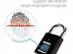 Lucchetto per impronte digitali serratura elettronica intelligente per bagagli serratura p...