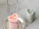 Stampo per candele a forma di cuore colonnare 3D a forma di cuore fai-da-te Stampo per can...
