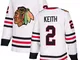 Maglia Chicago Blackhawks Duncan Keith #2 bianca Authentic Away da uomo