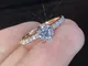 Fashion design Anello di fidanzamento con zirconi in cristallo Accessori per gioielli da s...