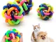 Pet Dog Puppy Cat Gomma colorata Formazione Palla da masticare Prodotti per animali Campan...