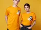 T- Shirt Gotham Guardian Batman Graffiti - Arancione - S