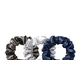  Silk Large Scrunchies (Various Colours) - Midnight