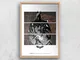 Batman Begins Poster Giclee Art Print - A4 - Wooden Frame