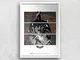 Batman Begins Poster Giclee Art Print - A2 - White Frame