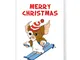  Merry Christmas Skiing Greetings Card - Standard Card