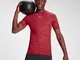 T-shirt aderente a maniche corte  Engage da uomo - Vinaccia - XS