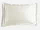  Home Oxford Edge Silk Pillowcase - Pearl White