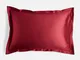  Oxford Edge Silk Pillowcase - Claret Rose