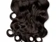 LullaBellz Thick 20 1-Piece Curly Clip in Hair Extensions (Various Colours) - Dark Brown