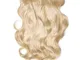 LullaBellz Thick 20 1-Piece Curly Clip in Hair Extensions (Various Colours) - Light Blonde
