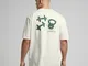 T-shirt oversize con stampa  Tempo da uomo - Bianco ottico / Verde - M