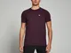 T-shirt a maniche corte  Performance da uomo - Merlot mélange - S