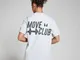 T-shirt  Oversize Move Club - Grigio chiaro mélange - S-M