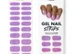 MoYou Gel Nail Strip - Glitters (Various Options) - Deep Purple