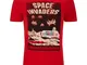 Atari Men's Space Invaders Del EAtari Space T-Shirt - Red - M