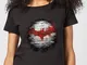 T-Shirt  Batman Logo Wall - Nero - Donna - M - Nero