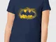 T-Shirt  Batman Spray Logo - Navy - Donna - S - Blu Navy