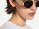 Bershka Occhiali Da Sole Ovali In Metallo Donna Oro