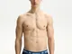 Bershka Pack 3 Boxer Con Fascia Ampia E Stampa Uomo S Viola