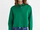  Camicia corta popeline  Verde M