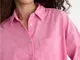  Camicia oversize con tasca  Rosa chiaro S
