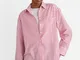  Camicia a righe in popeline oversize  Rosa chewingum S