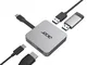 Acer Adattatore Multiporta Portatile USB Type-C 4 in 1 | Argento