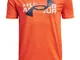 Maglia a manica corta  Vented da ragazzo Blaze Arancione / Utility Blu YLG