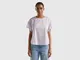 Benetton, Blusa Fantasia In Cotone Leggero, Lilla, Donna