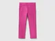 Benetton, Pantaloni In Felpa Super Stretch, Fucsia, Bambini