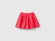 Benetton, Gonna Con Ricami Sangallo, Fucsia, Bambini