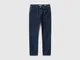 Benetton, Jeans Slim Fit "eco-recycle", Blu Scuro, Bambini