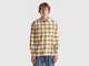 Benetton, Overshirt In Flanella Tartan, Multicolore, Uomo