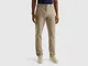 Benetton, Chino Slim Fit In Cotone Stretch, Verde Chiaro, Uomo