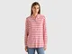 Benetton, Camicia Fantasia In Viscosa Sostenibile, Multicolore, Donna