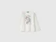 Benetton, Maglietta Regular Fit Con Stampa, Bianco Panna, Bambini