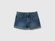 Benetton, Jeans Corti In Denim "eco-recycle", Blu, Bambini