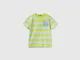 Benetton, T-shirt A Righe 100% Cotone, Multicolore, Bambini
