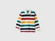 Benetton, Polo Rugby A Righe In Puro Cotone, Multicolore, Bambini