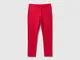 Benetton, Jeggings Regular Fit, Fucsia, Bambini