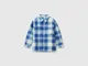 Benetton, Camicia Scozzese 100% Cotone, Multicolore, Bambini