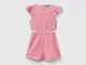 Benetton, Tuta Vichy Con Alette, Fucsia, Bambini